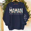 Sweatshirt Ou Hoodie Unisexe Personnalisé Avec Design Sur La Manche - Cadeaux Pour Maman, Grand-Mère - Cette Maman Aime Sans Limites