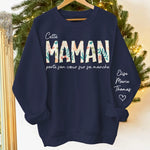 Sweatshirt Ou Hoodie Unisexe Personnalisé Avec Design Sur La Manche - Cadeaux Pour Maman, Grand-Mère - Cette Maman Aime Sans Limites
