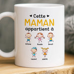 Tasse Personnalisée – Cadeau Fête Des Mères Pour Maman – Enfants Malicieux