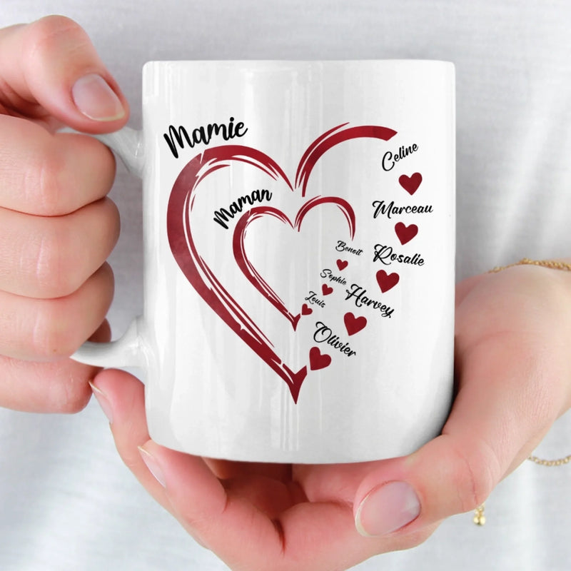 Tasse Personnalisée – Cadeau Fête Des Mères Pour Maman, Mamie – L'amour Des Anges