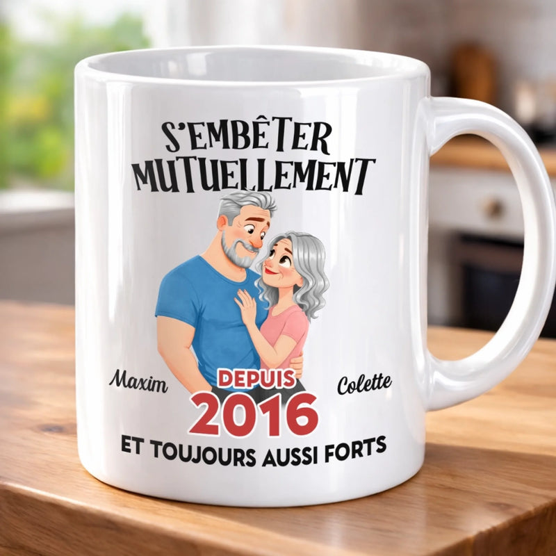 Tasse Personnalisée – Cadeau Fête Des Mères Pour Couple – On Se Rend Fous L'un L'autre