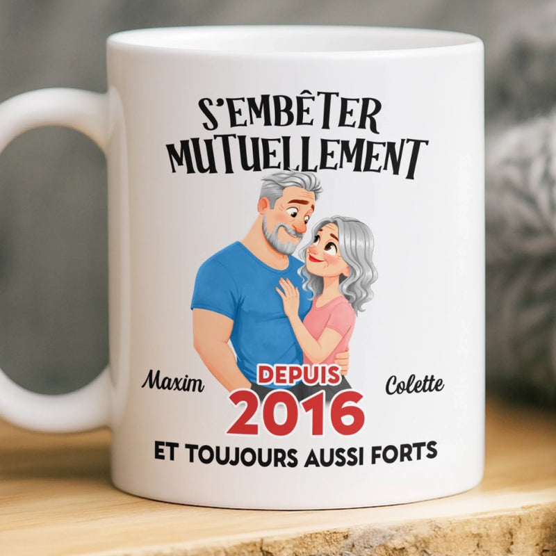 Tasse Personnalisée – Cadeau Fête Des Mères Pour Couple – On Se Rend Fous L'un L'autre