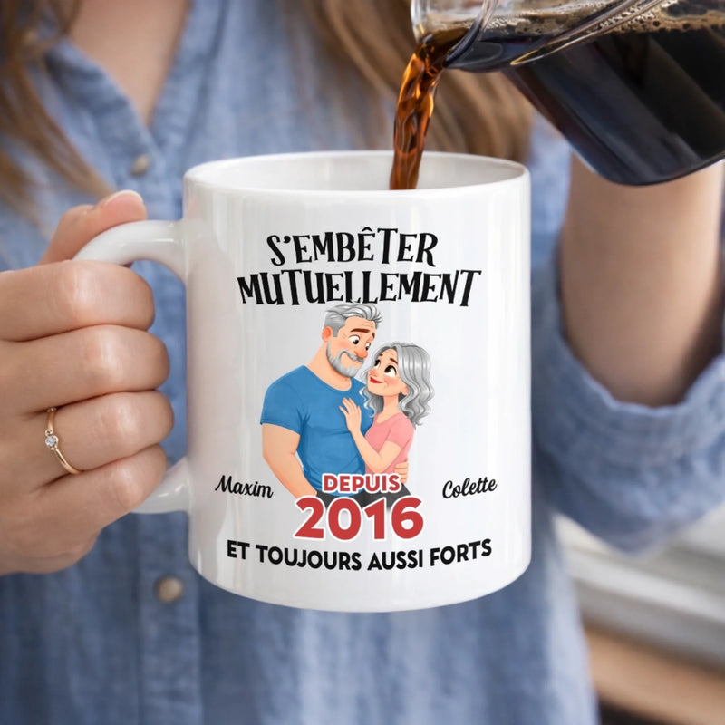 Tasse Personnalisée – Cadeau Fête Des Mères Pour Couple – On Se Rend Fous L'un L'autre