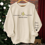 Sweatshirt Ou Hoodie Unisexe Personnalisé Avec Design Sur La Manche - Cadeaux Pour Maman, Mamie - L'ours de maman