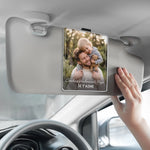 Clip De Pare-soleil En Acrylique Personnalisé Avec Photo – Cadeau Pour Papa – Rentre Bien À La Maison