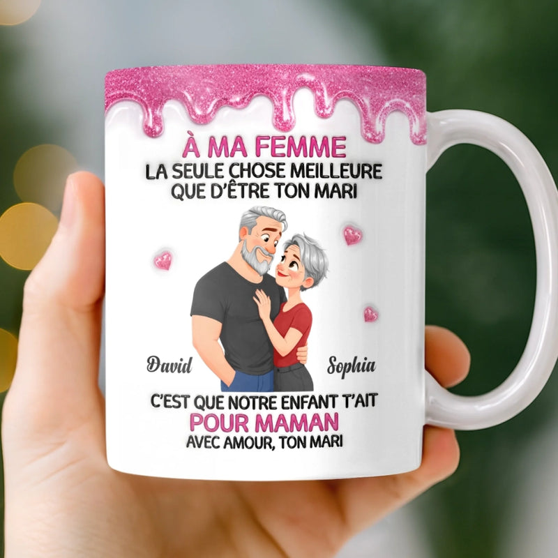 Tasse Personnalisée – Cadeau Fête Des Mères Pour Femme – Être Un Mari Et Un Père