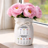 Vase À Fleurs Personnalisé Avec Corde – Cadeau Pour Mamie, Maman – Pour toujours aimée