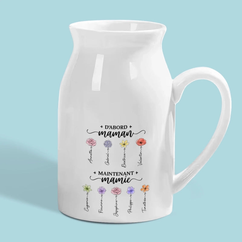 Vase À Fleurs Personnalisée – Cadeau Pour Maman, Mamie – Ton amour fleurit toujours