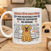 Tasse Personnalisée – Cadeau pour Papa de Chien – Merci de supporter