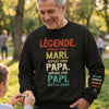 Sweatshirt Ou Hoodie Unisexe Personnalisé Avec Design Sur La Manche - Cadeaux Pour Papa, Grand-Père - Mon Cœur T’appartient