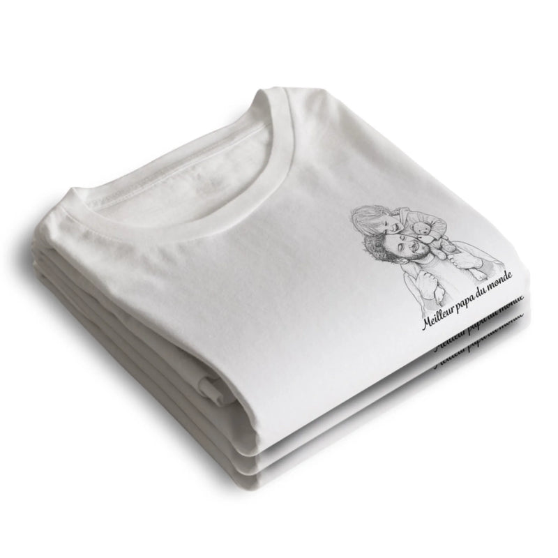 T-shirt Unisexe, Hoodie  Personnalisé avec Photo – Cadeau Pour Papa, Maman – Meilleure maman du monde