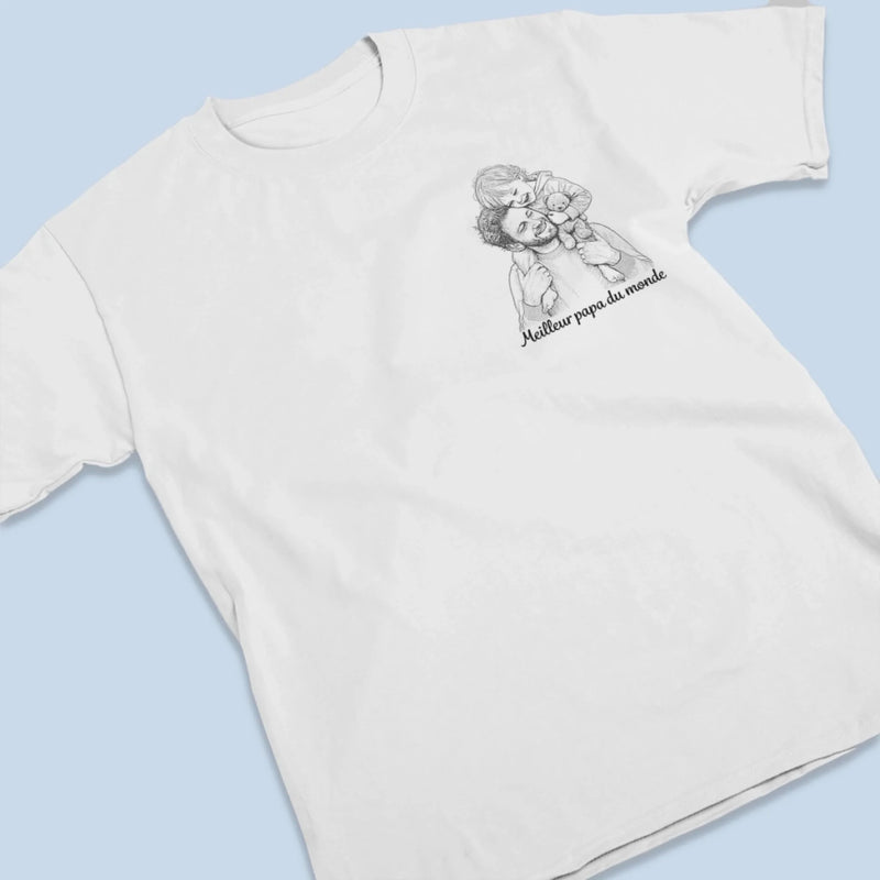T-shirt Unisexe, Hoodie  Personnalisé avec Photo – Cadeau Pour Papa, Maman – Meilleure maman du monde
