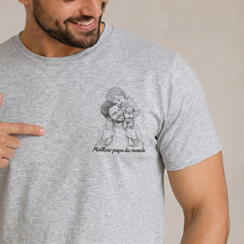 T-shirt Unisexe, Hoodie  Personnalisé avec Photo – Cadeau Pour Papa, Maman – Meilleure maman du monde