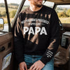 Sweatshirt Ou Hoodie Unisexe Personnalisé Avec Design Sur La Manche - Cadeaux Pour Papa, Grand-Père - Mon Bonheur M’appelle Papa