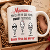 Mug Personnalisé –  Cadeau Fête des Mères – Cadeau Humoristiques pour Maman – Merci De M’avoir Gardé