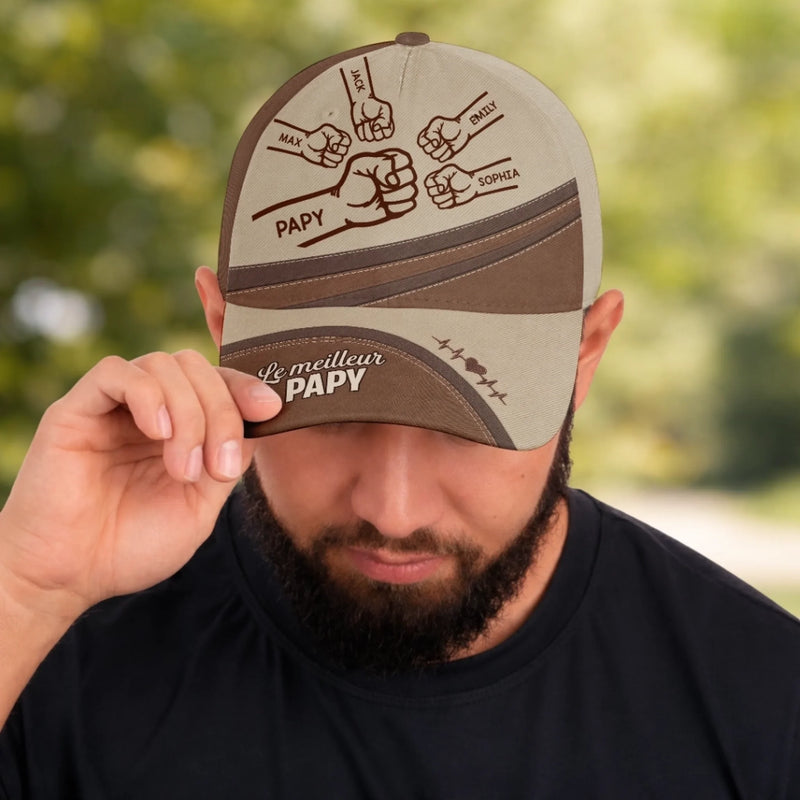 Personnalisée Casquette Classique – Cadeaux Fête Des Pères Pour Papa Et Grand-Père – Le Meilleur Papy