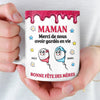 Mug Personnalisé à Effet 3D Gonflé – Cadeau Fête des Mères – Cadeau Humoristiques pour Maman – Merci De Nous Avoir Sauvés