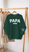 Sweatshirt Ou Hoodie Unisexe Personnalisé Avec Design Sur La Manche - Cadeaux Pour Papa, Grand-Père - Le Bonheur Commence Avec Papa