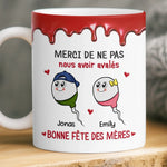 Mug Personnalisé à Effet 3D Gonflé – Cadeau Fête des Mères – Cadeau Humoristiques pour Maman – Élevée Par L'amour