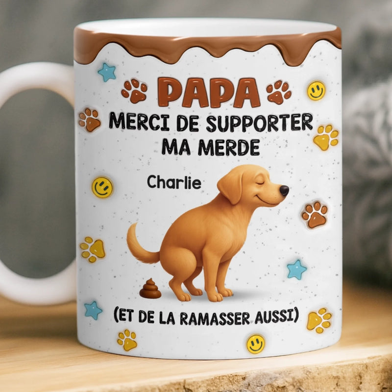 Mug Personnalisé À Effet Imprimé 3D Gonflé –  Cadeau Pour Amoureux Des Animaux – C'est Nous