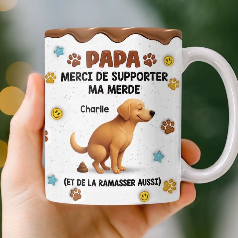 Mug Personnalisé À Effet Imprimé 3D Gonflé –  Cadeau Pour Amoureux Des Animaux – C'est Nous
