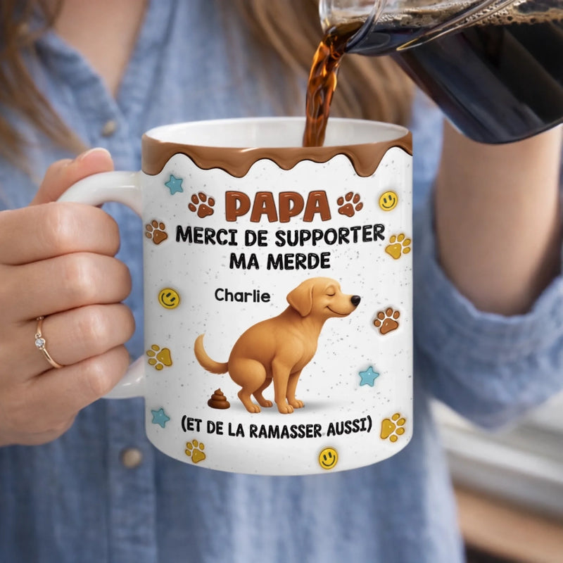 Mug Personnalisé À Effet Imprimé 3D Gonflé –  Cadeau Pour Amoureux Des Animaux – C'est Nous