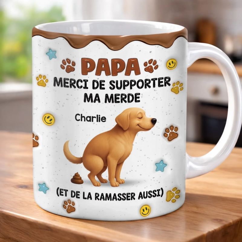 Mug Personnalisé À Effet Imprimé 3D Gonflé –  Cadeau Pour Amoureux Des Animaux – C'est Nous
