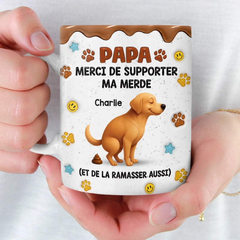 Mug Personnalisé À Effet Imprimé 3D Gonflé –  Cadeau Pour Amoureux Des Animaux – C'est Nous