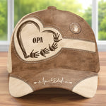 Personnalisée Casquette Classique – Cadeau Pour Papa, Papy – Son Rythme Cardiaque