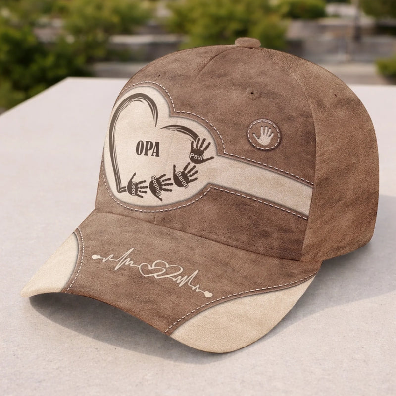 Personnalisée Casquette Classique – Cadeau Pour Papa, Papy – Son Rythme Cardiaque