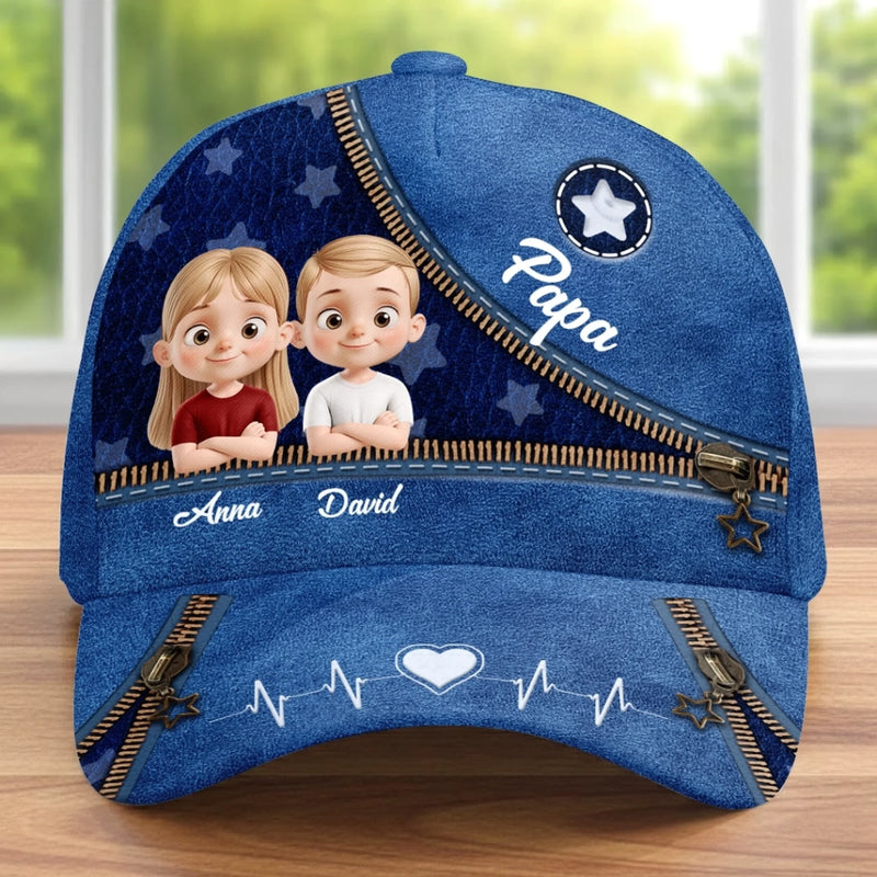 Personnalisée Casquette Classique – Cadeau Pour Papa, Papy – Bienvenue à La Maison