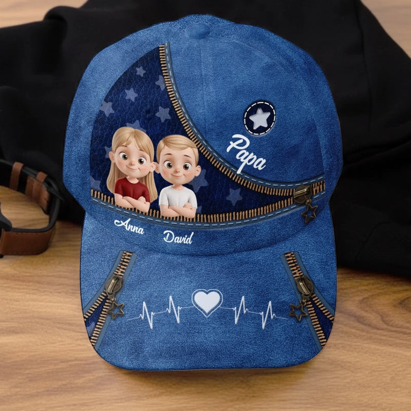 Personnalisée Casquette Classique – Cadeau Pour Papa, Papy – Bienvenue à La Maison