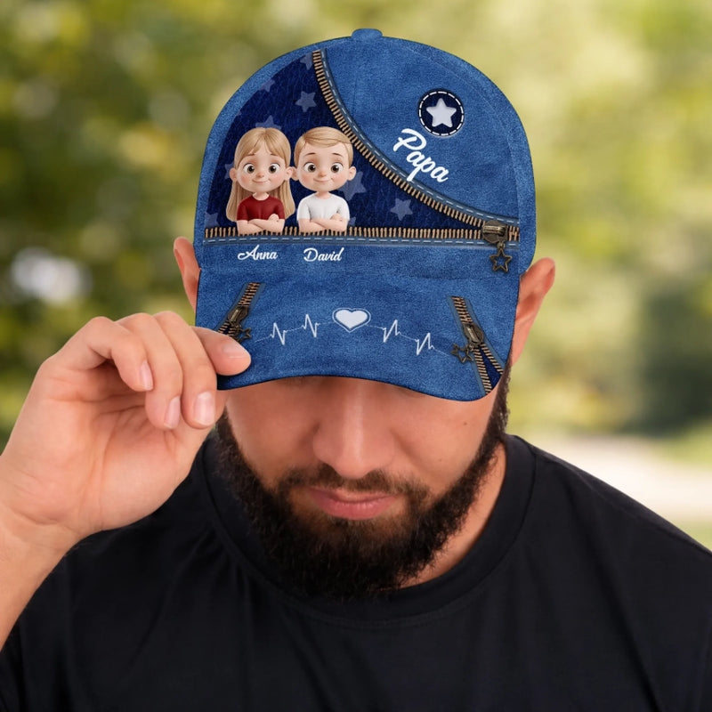 Personnalisée Casquette Classique – Cadeau Pour Papa, Papy – Bienvenue à La Maison