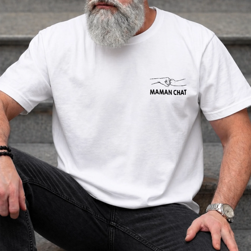 T-shirt Personnalisé Recto & Verso – Cadeau Pour Amoureux des Animaux – L’Amour Sur Quatre Pattes