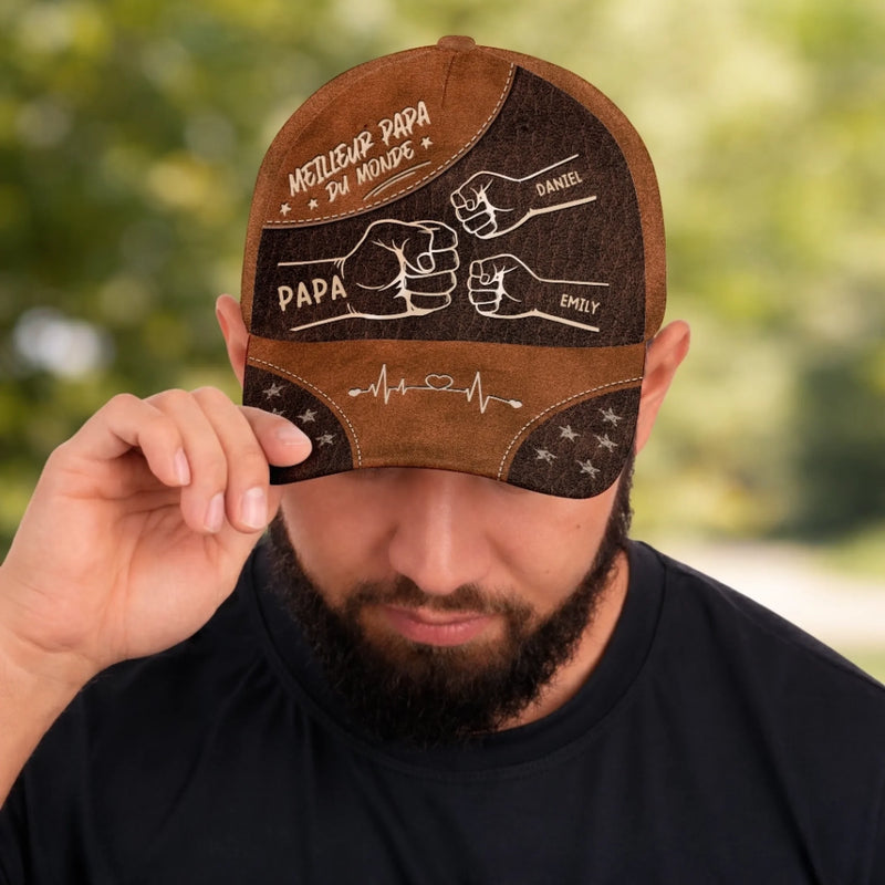 Personnalisée Casquette Classique – Cadeau Pour Papa, Papy – Élevé Par Une Légende