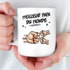 Mug Personnalisé à Effet 3D Gonflé – Cadeau Fête des Pères pour Papa – Mode Papa : Activé