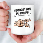 Mug Personnalisé à Effet 3D Gonflé – Cadeau Fête des Pères pour Papa – Mode Papa : Activé