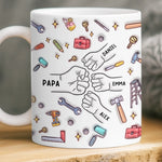 Mug Personnalisé à Effet 3D Gonflé – Cadeau Fête des Pères pour Papa – Papa Peut Tout Faire