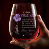 Verre À Vin Personnalisé – Cadeau pour Belle-fille – Merci D'aimer Mon Fils