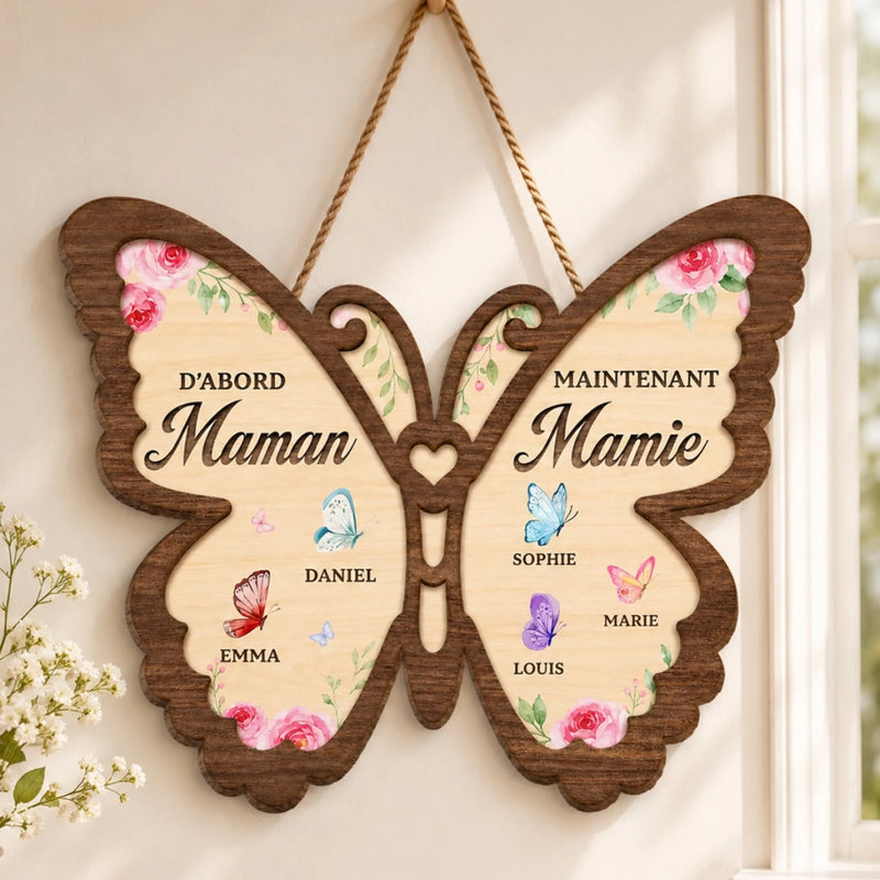 Panneau En Bois Personnalisé – Cadeau Pour Maman, Mamie – Félicitations, De Maman à Mamie
