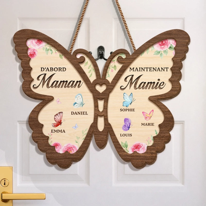 Panneau En Bois Personnalisé – Cadeau Pour Maman, Mamie – Félicitations, De Maman à Mamie