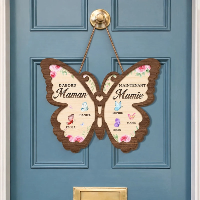 Panneau En Bois Personnalisé – Cadeau Pour Maman, Mamie – Félicitations, De Maman à Mamie