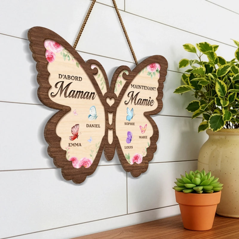 Panneau En Bois Personnalisé – Cadeau Pour Maman, Mamie – Félicitations, De Maman à Mamie