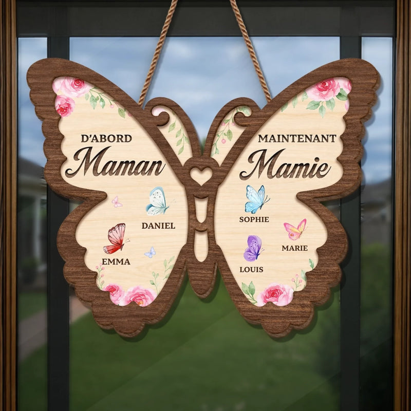 Panneau En Bois Personnalisé – Cadeau Pour Maman, Mamie – Félicitations, De Maman à Mamie