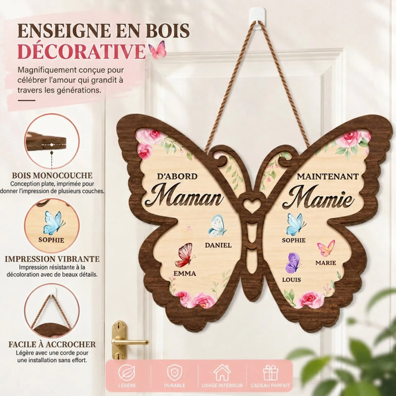Panneau En Bois Personnalisé – Cadeau Pour Maman, Mamie – Félicitations, De Maman à Mamie
