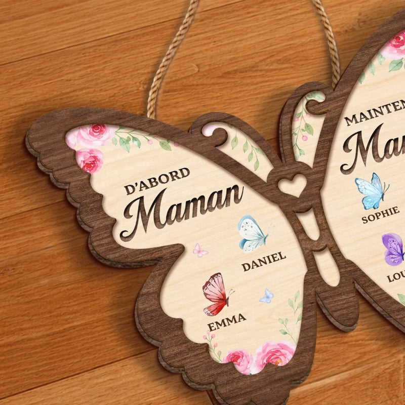 Panneau En Bois Personnalisé – Cadeau Pour Maman, Mamie – Félicitations, De Maman à Mamie