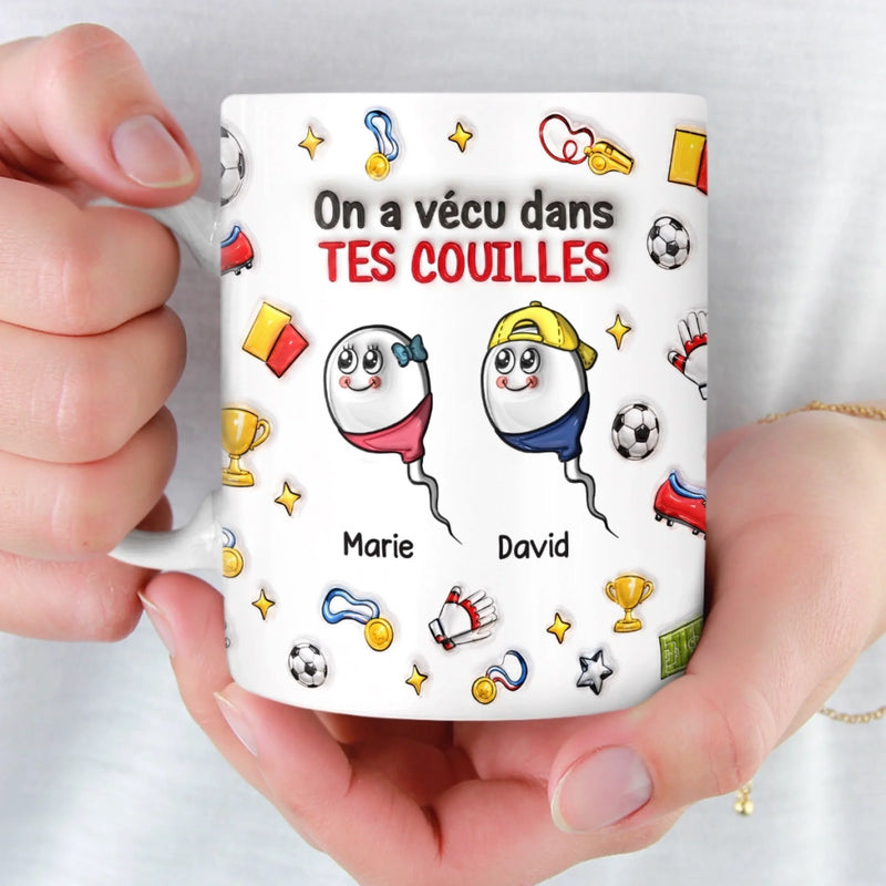 Mug Personnalisé à Effet 3D Gonflé – Cadeau Fête des Pères – Cadeau Humoristiques pour Papa – Les Mini Versions De Papa