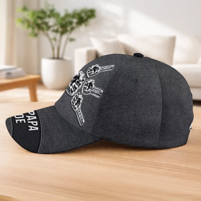 Personnalisée Casquette Classique – Cadeau Pour Papa, Papi – Petit Poing, Grand Amour