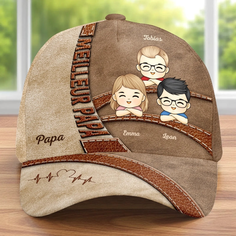 Personnalisée Casquette Classique – Cadeau Pour Papa, Papi – Des Petits Aux Grands Rêves