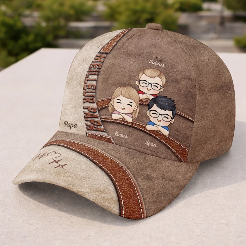 Personnalisée Casquette Classique – Cadeau Pour Papa, Papi – Des Petits Aux Grands Rêves